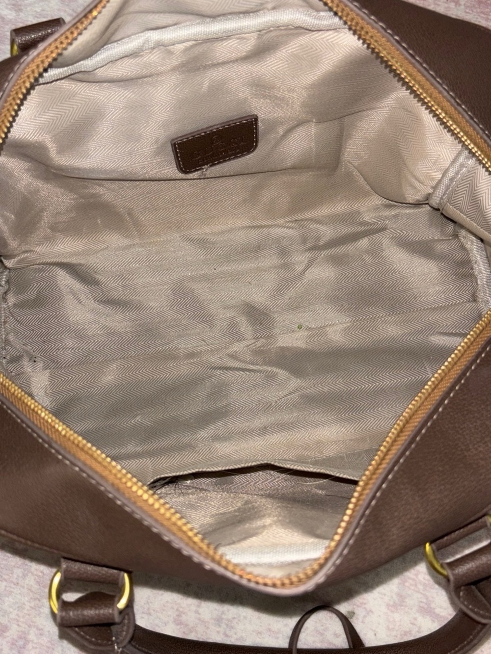 Gucci Brown GG Supreme Tote with Green and Red Web Stripe - Picture 5 of 9